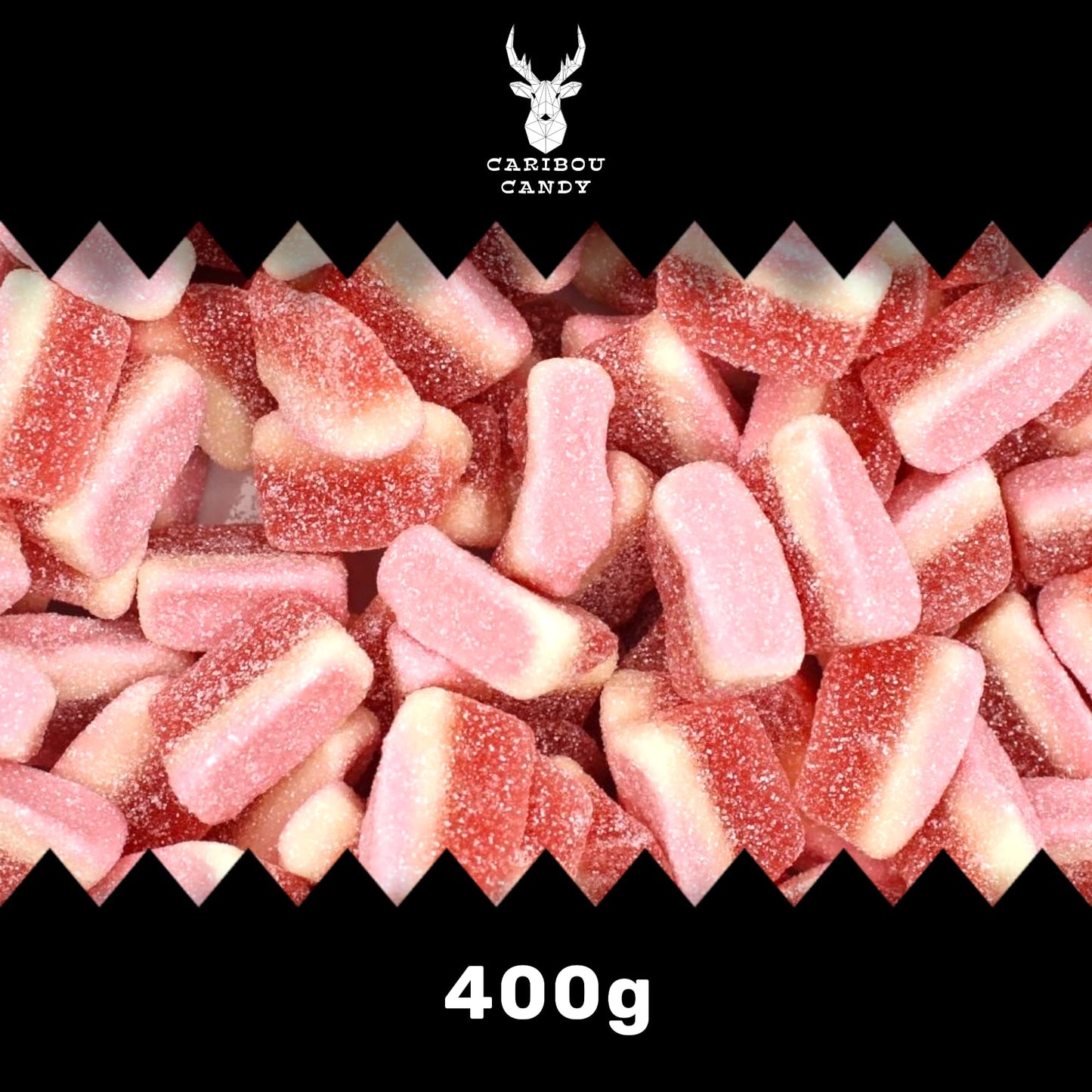 Strawberry Slices - Gummy Fizzy Sweets - Caribou Candy