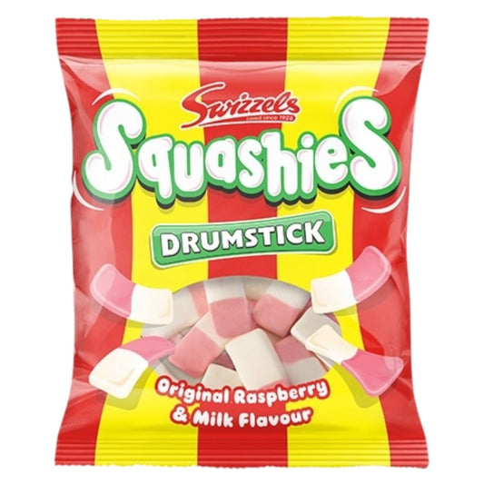 Swizzels Drumstick Squashies – Raspberry & Milk Flavour - Caribou Candy