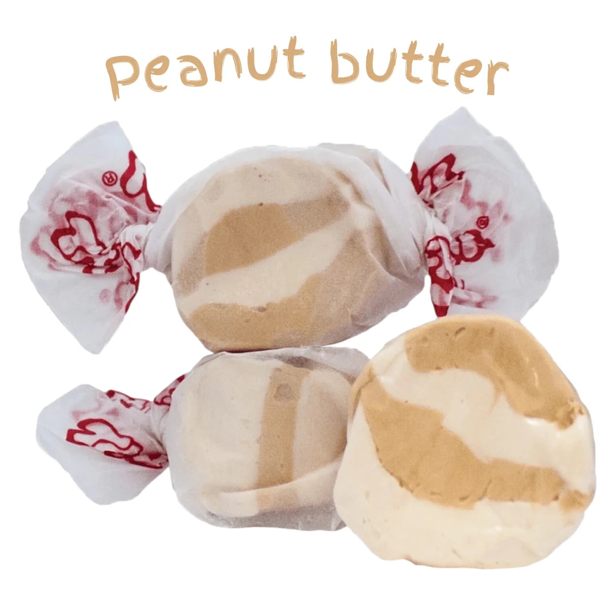 Taffy Town Peanut Butter salt water taffy, individually wrapped pieces