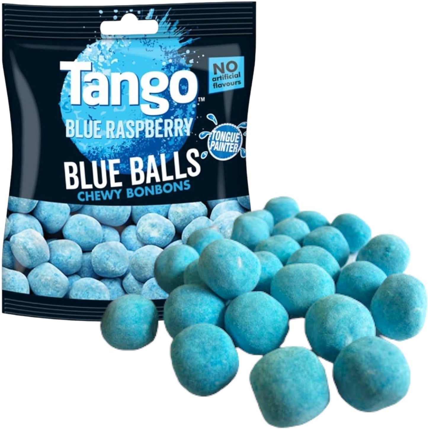 Tango Blue Balls Raspberry Chewy Bonbons - Share Bag - Caribou Candy