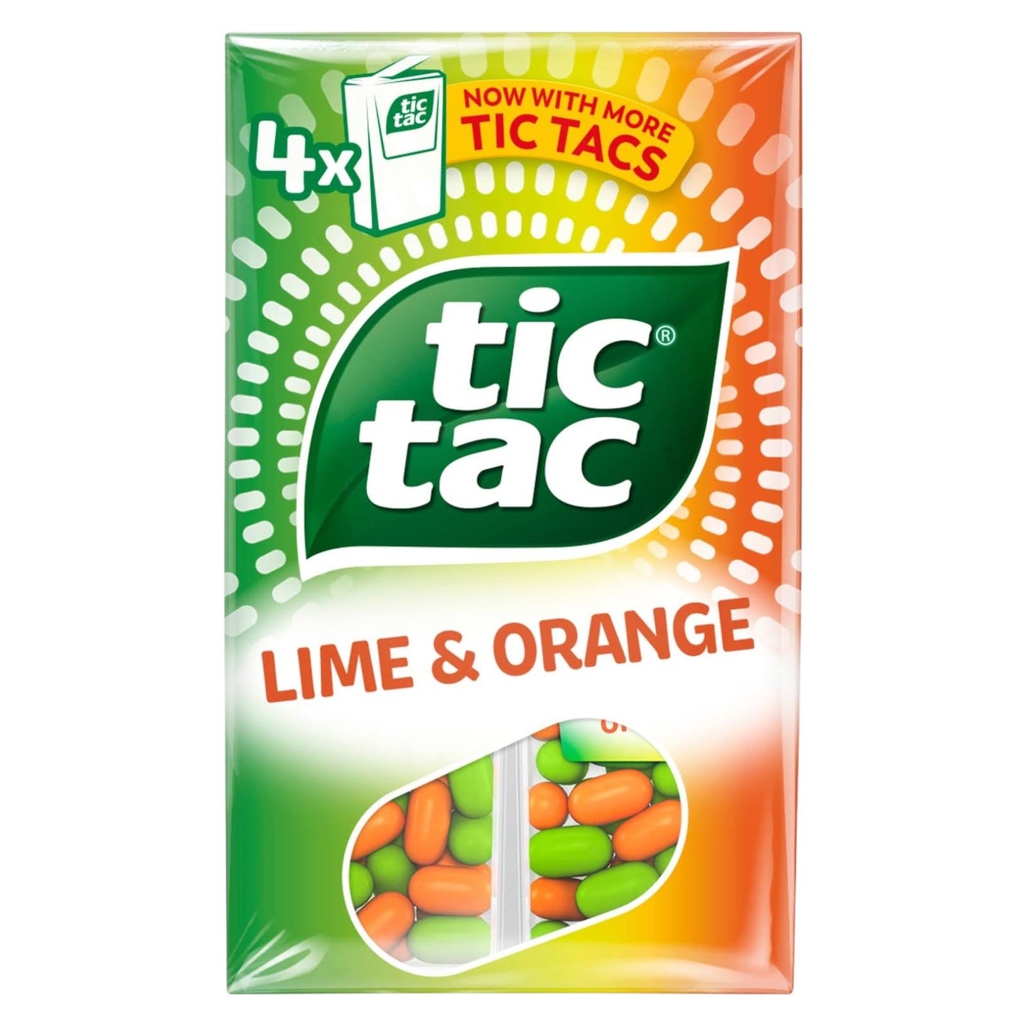 Tic Tac Lime & Orange Mints - 4 Pack - Caribou Candy