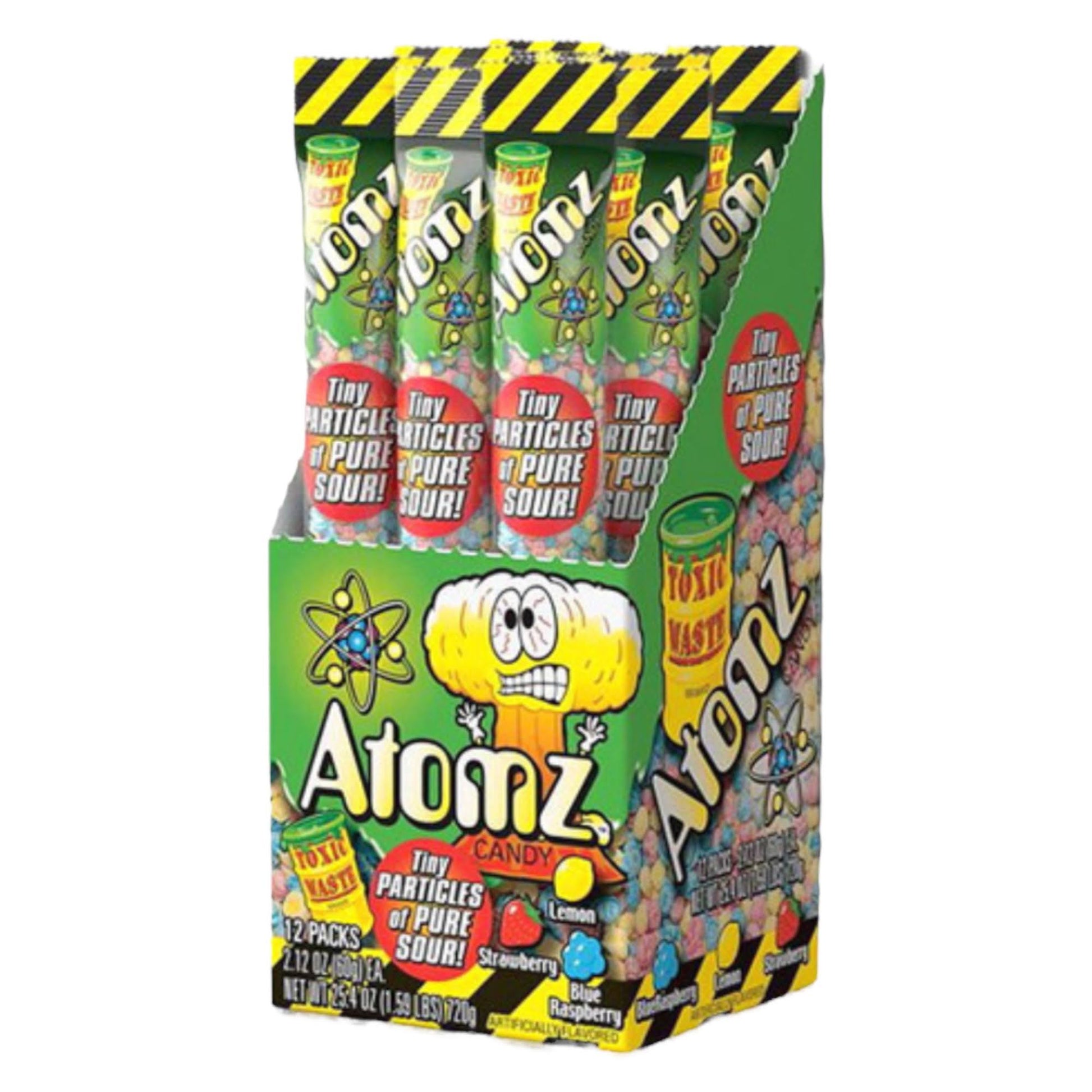 Toxic Waste Atomz Mini Sour Candy - 60g Bag - Caribou Candy