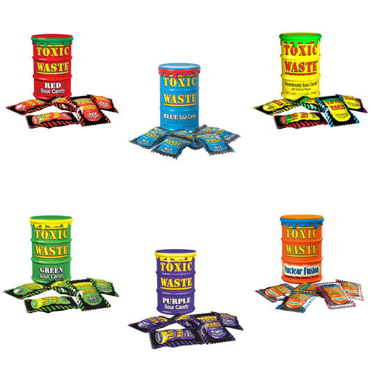 Toxic Waste Drums - 6 Drum Bundle - Hard Sweets - Toxic Waste