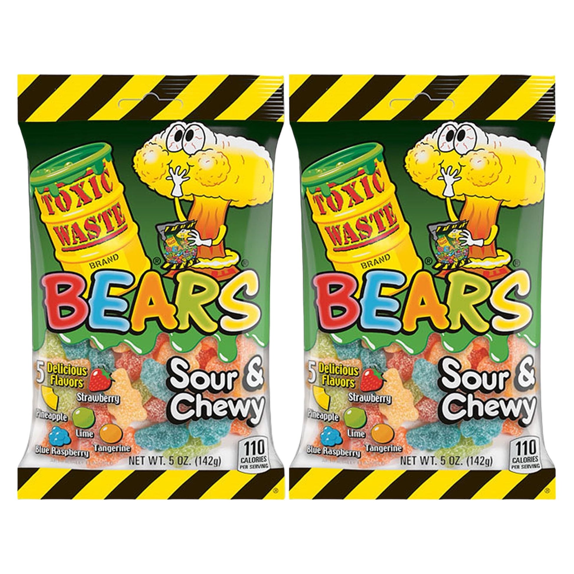 Toxic Waste Sour & Chewy Fizzy Bears Bags - Caribou Candy