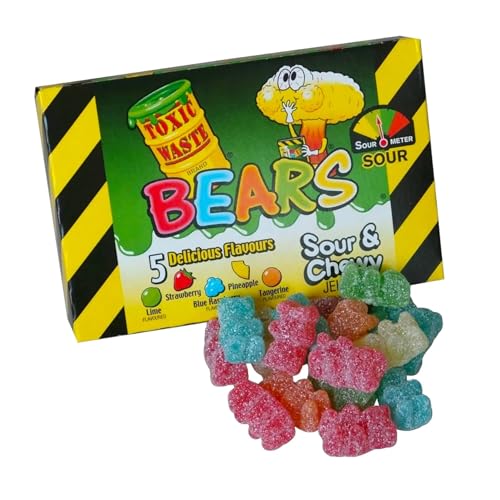 Toxic Waste Sour & Chewy Fizzy Bears Boxes - Caribou Candy