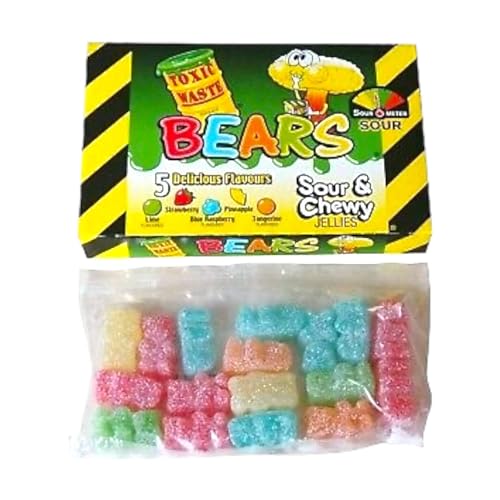 Toxic Waste Sour & Chewy Fizzy Bears Boxes - Caribou Candy