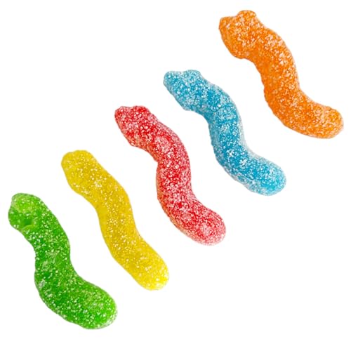 Toxic Waste Sour & Chewy Fizzy Worms Bags - Caribou Candy