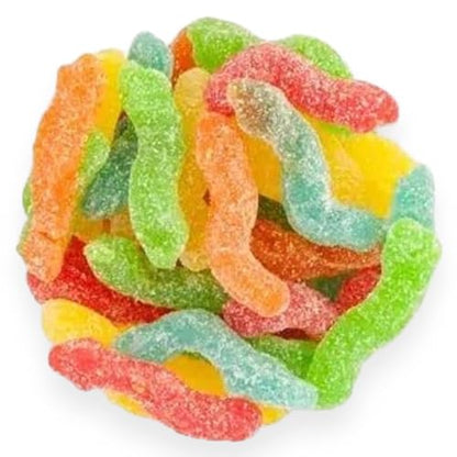 Toxic Waste Sour & Chewy Fizzy Worms Bags - Caribou Candy