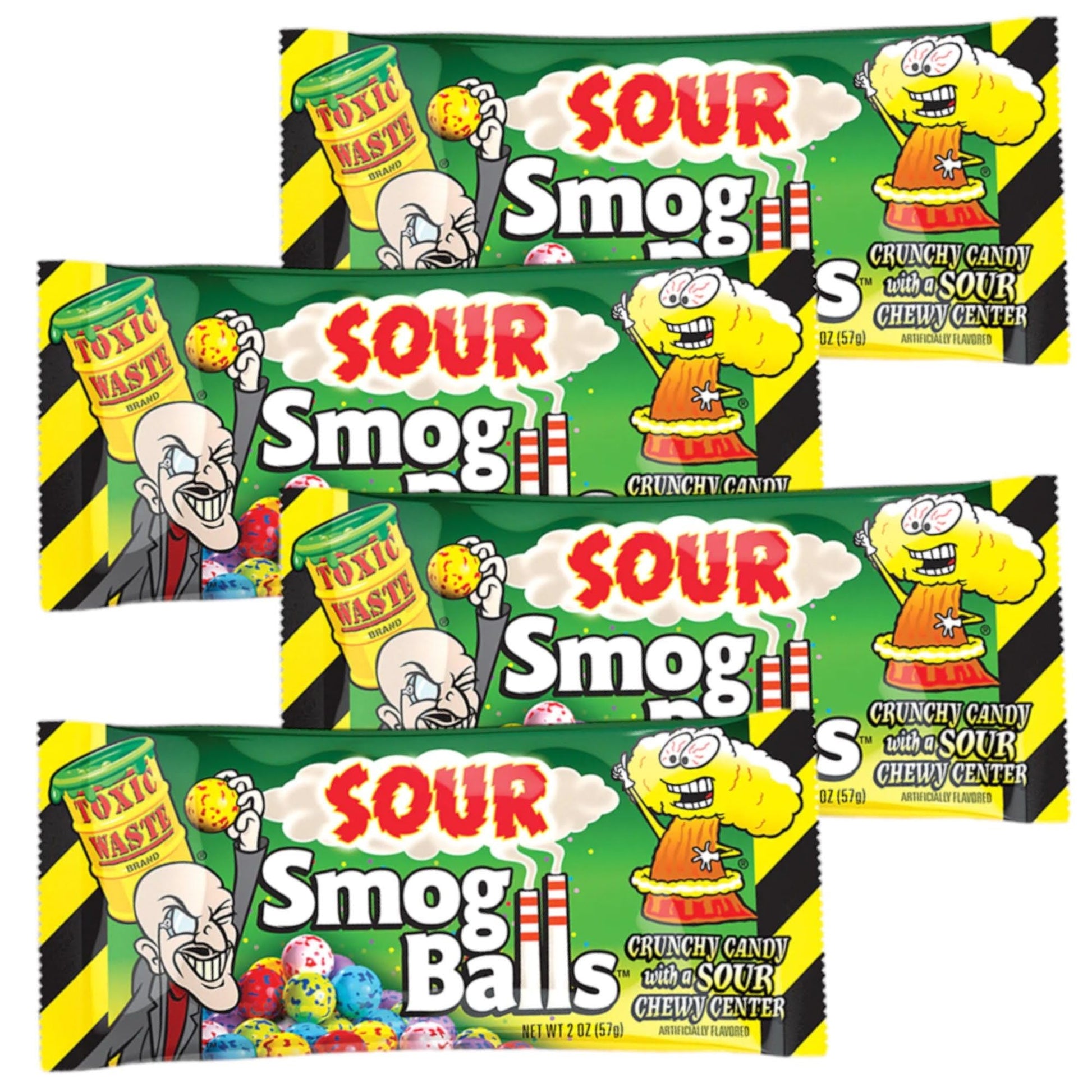 Toxic Waste Sour Smog Balls - 48g Bags - Caribou Candy