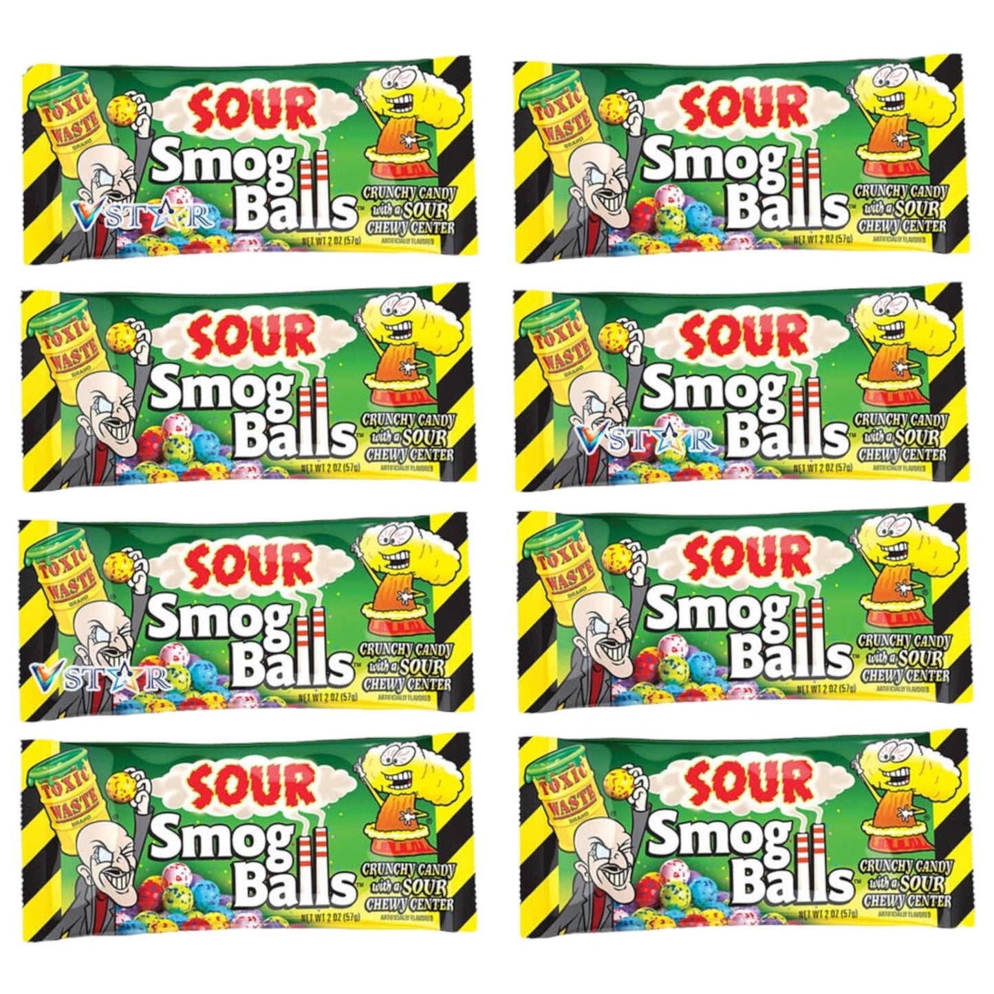 Toxic Waste Sour Smog Balls - 48g Bags - Caribou Candy