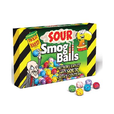 Toxic Waste Sour Smog Balls Share Box - Caribou Candy