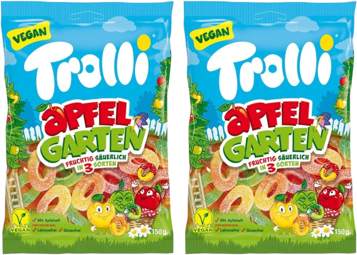 Trolli Apple Garden Gummy Sweets Share Bag - Caribou Candy