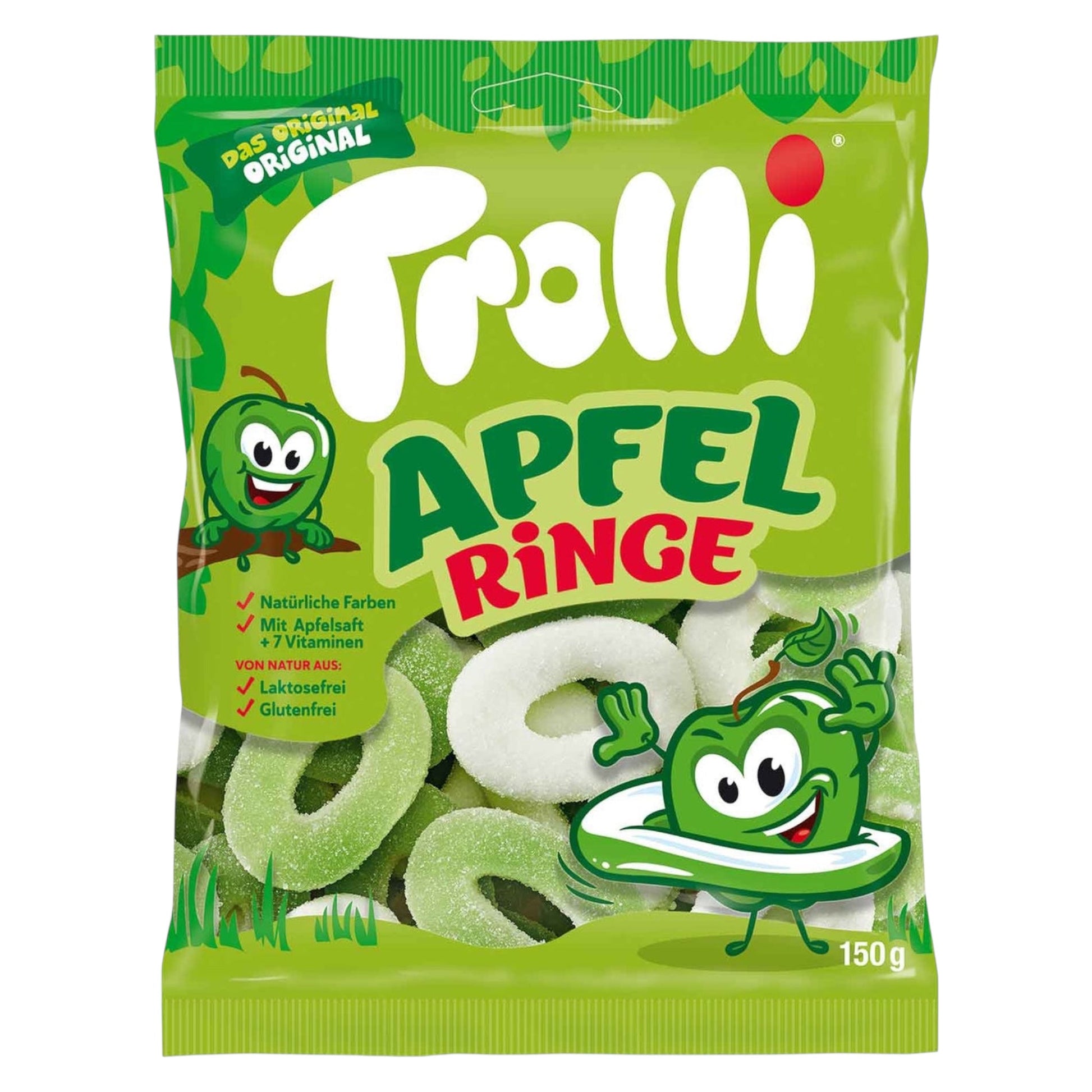 Trolli Apple Rings - Gummy Fizzy Sweets - Trolli