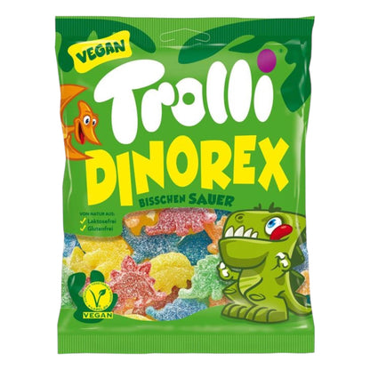 Trolli Dinorex Share Bag - Vegan Sour Sweets - Caribou Candy