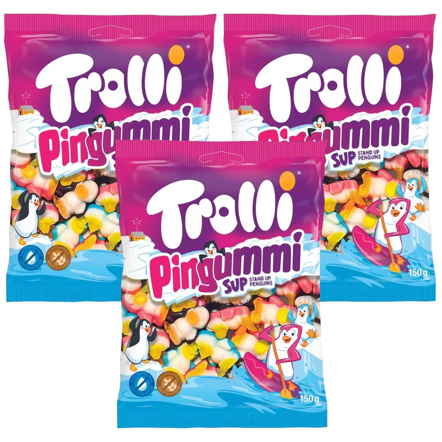 Trolli Pingummi Share Bag - Penguin Sweets - Caribou Candy