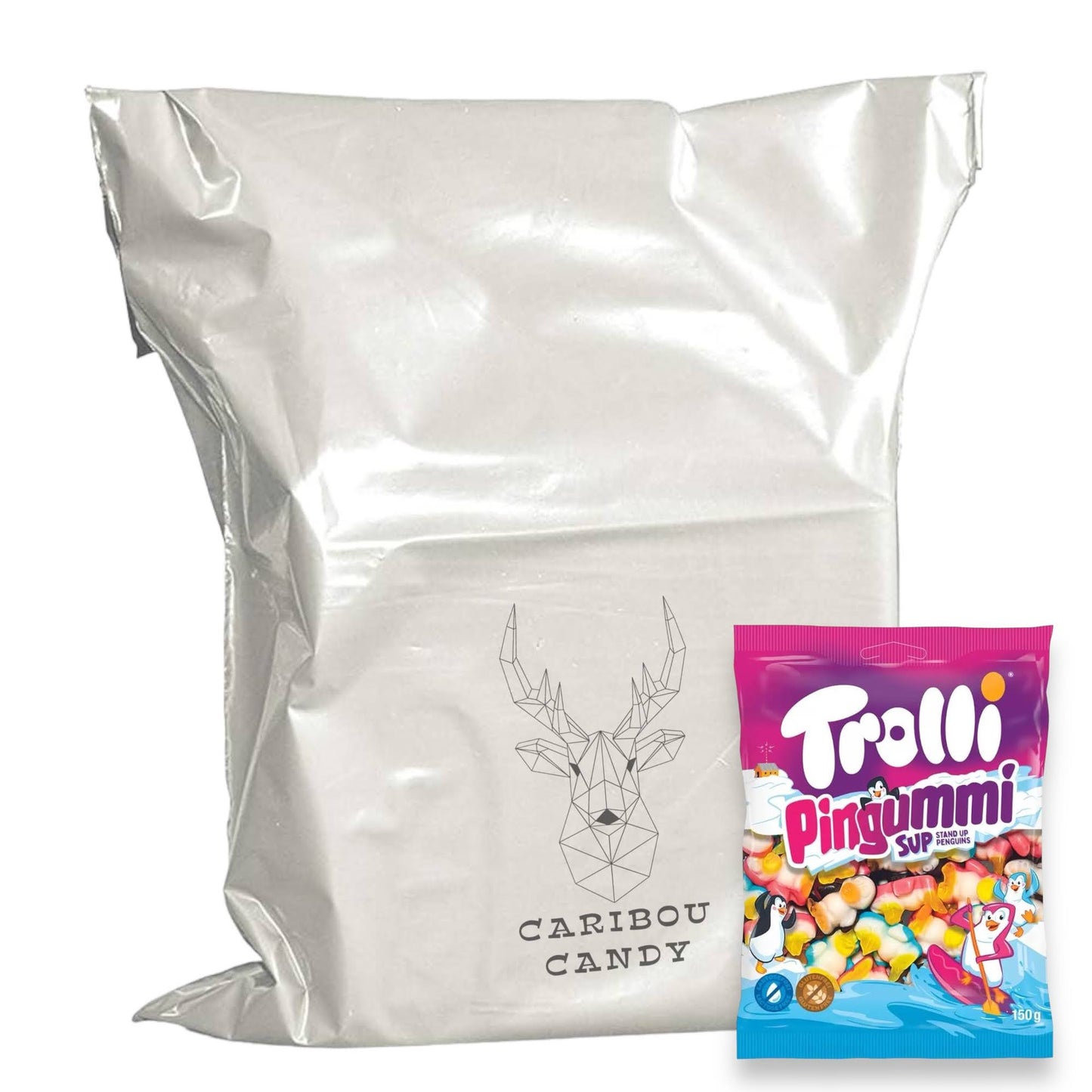 Trolli Pingummi Share Bag - Penguin Sweets - Caribou Candy