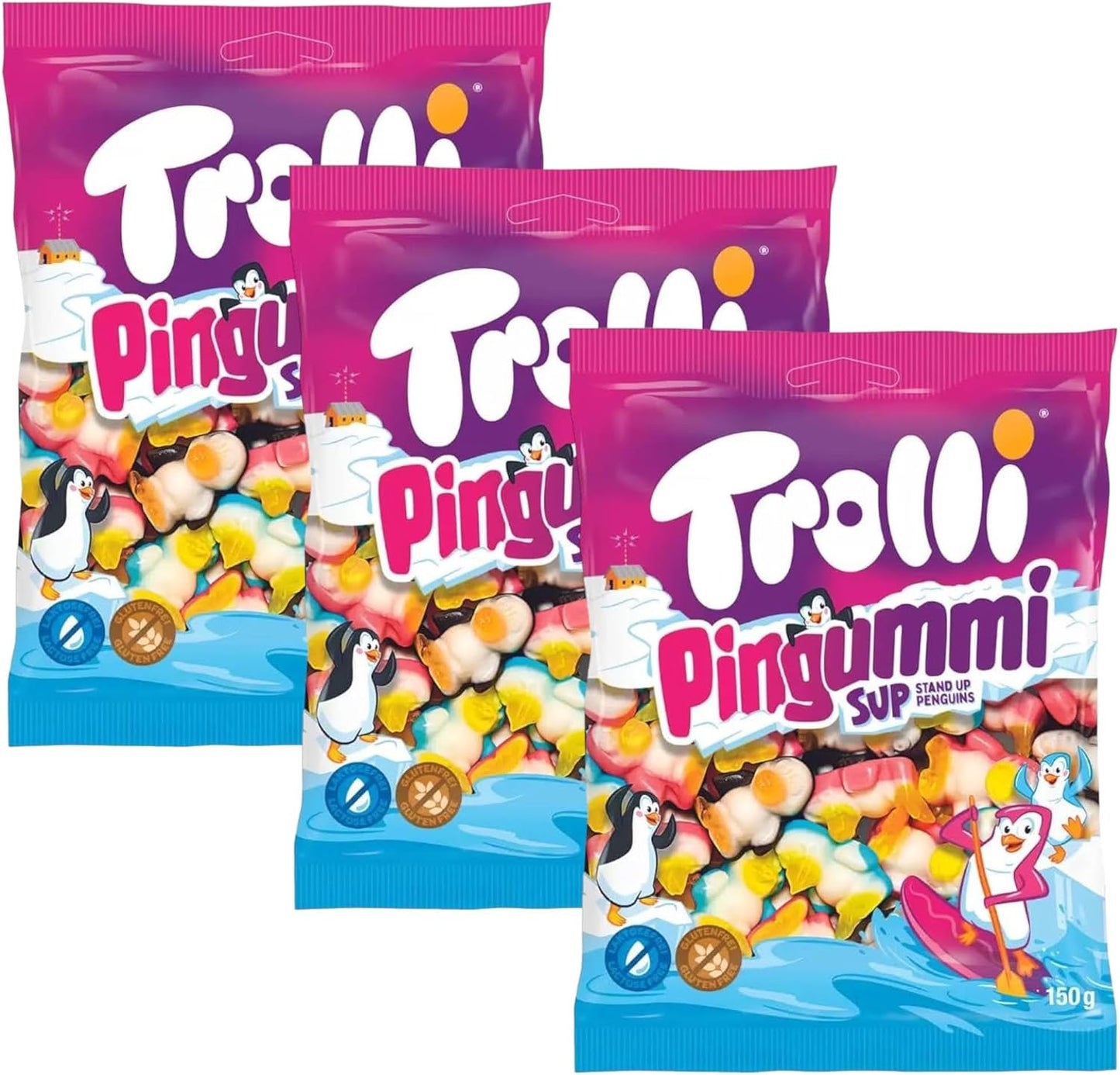 Trolli Pingummi Share Bag - Penguin Sweets - Caribou Candy