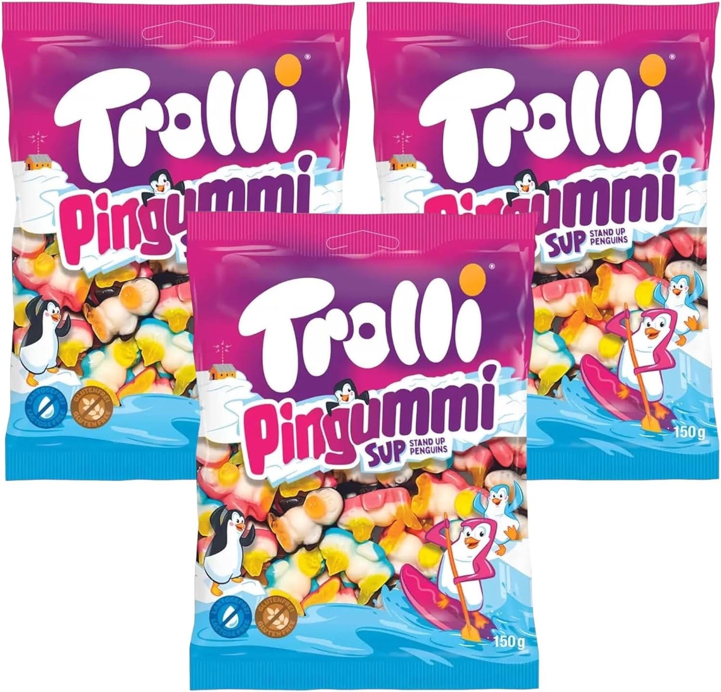 Trolli Pingummi Share Bag - Penguin Sweets - Caribou Candy