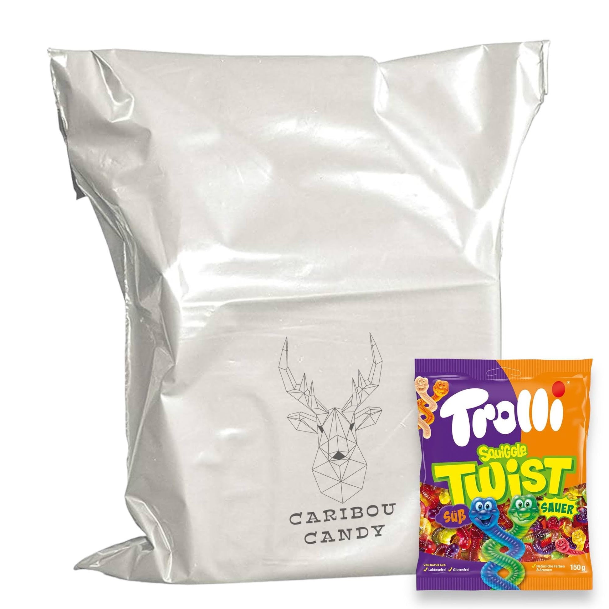 Trolli Squiggle Twist Worms Share Bag - Caribou Candy