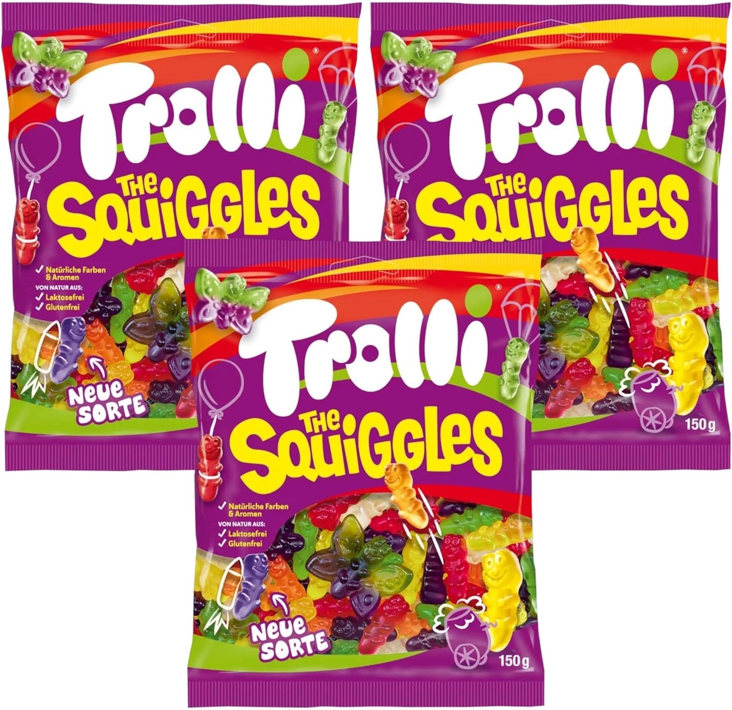 Trolli Squiggles Share Bag - Caribou Candy