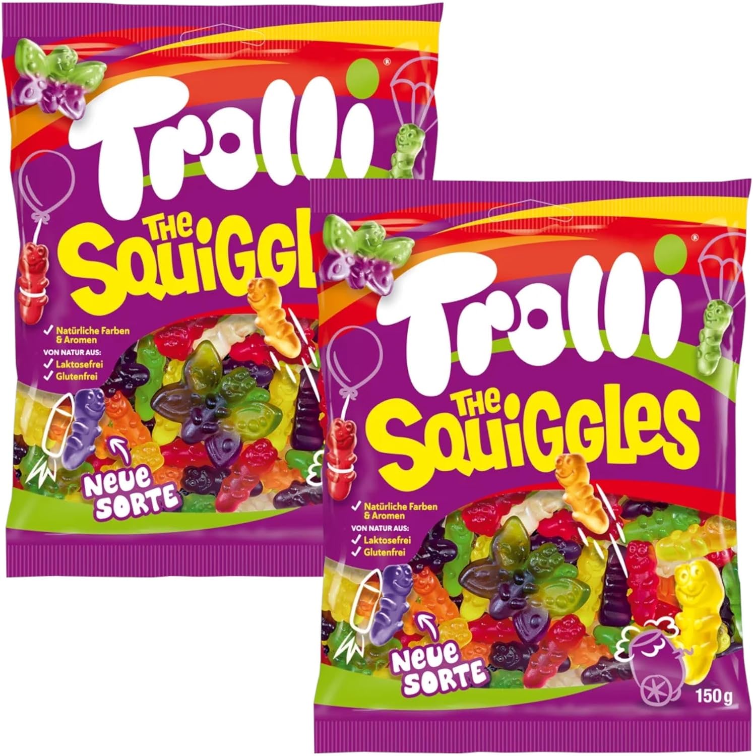 Trolli Squiggles Share Bag - Caribou Candy