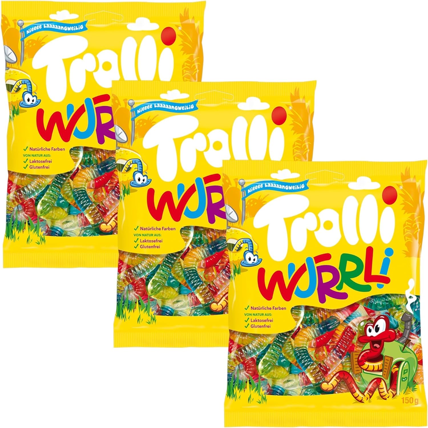 Trolli Wurrli Worms Share Bag - Caribou Candy