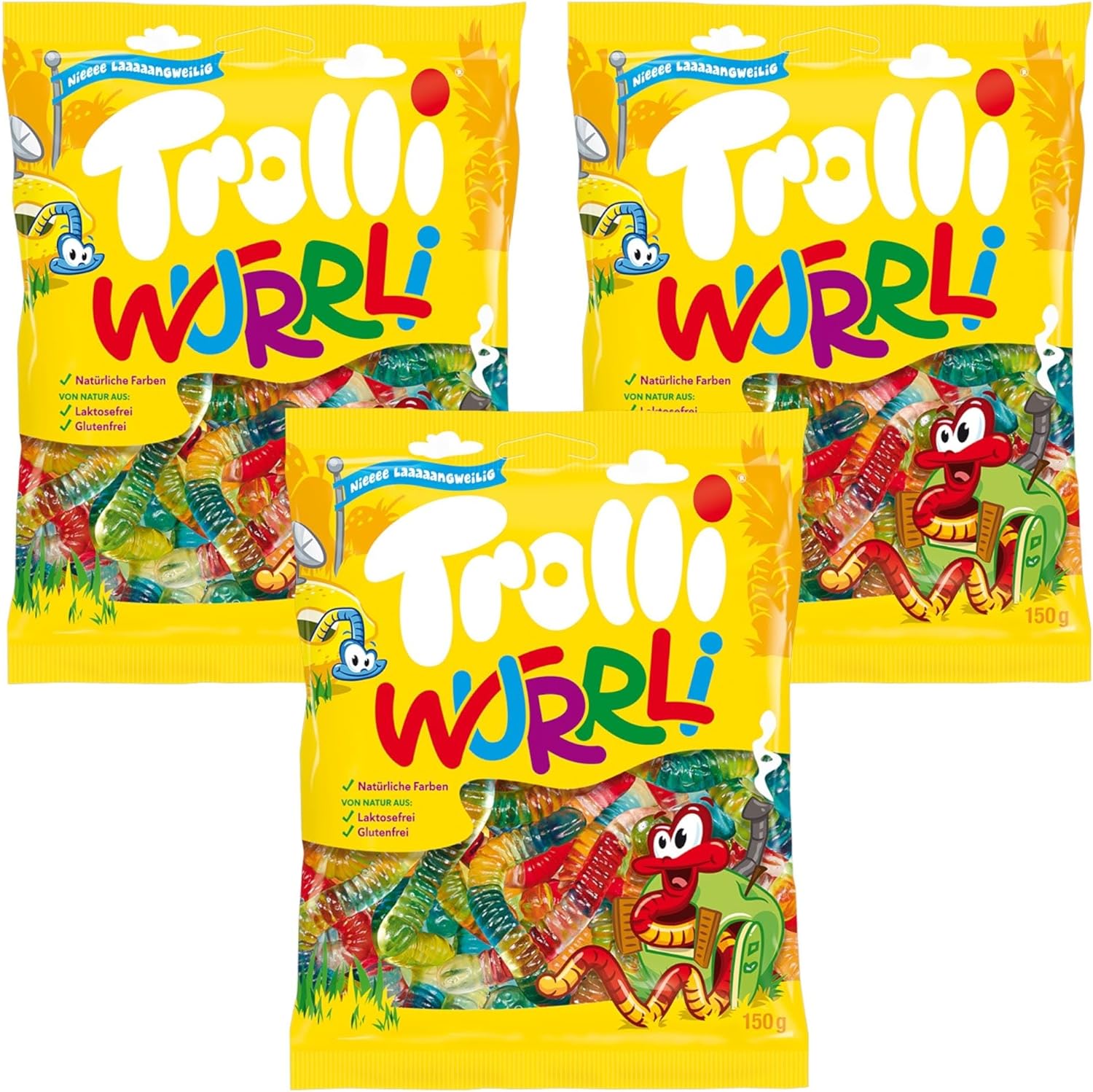 Trolli Wurrli Worms Share Bag - Caribou Candy