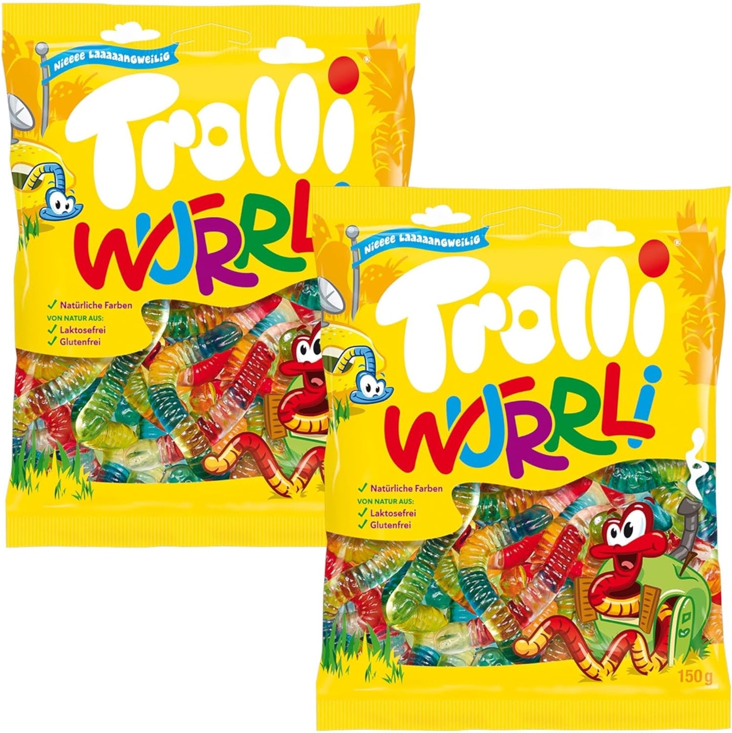 Trolli Wurrli Worms Share Bag - Caribou Candy