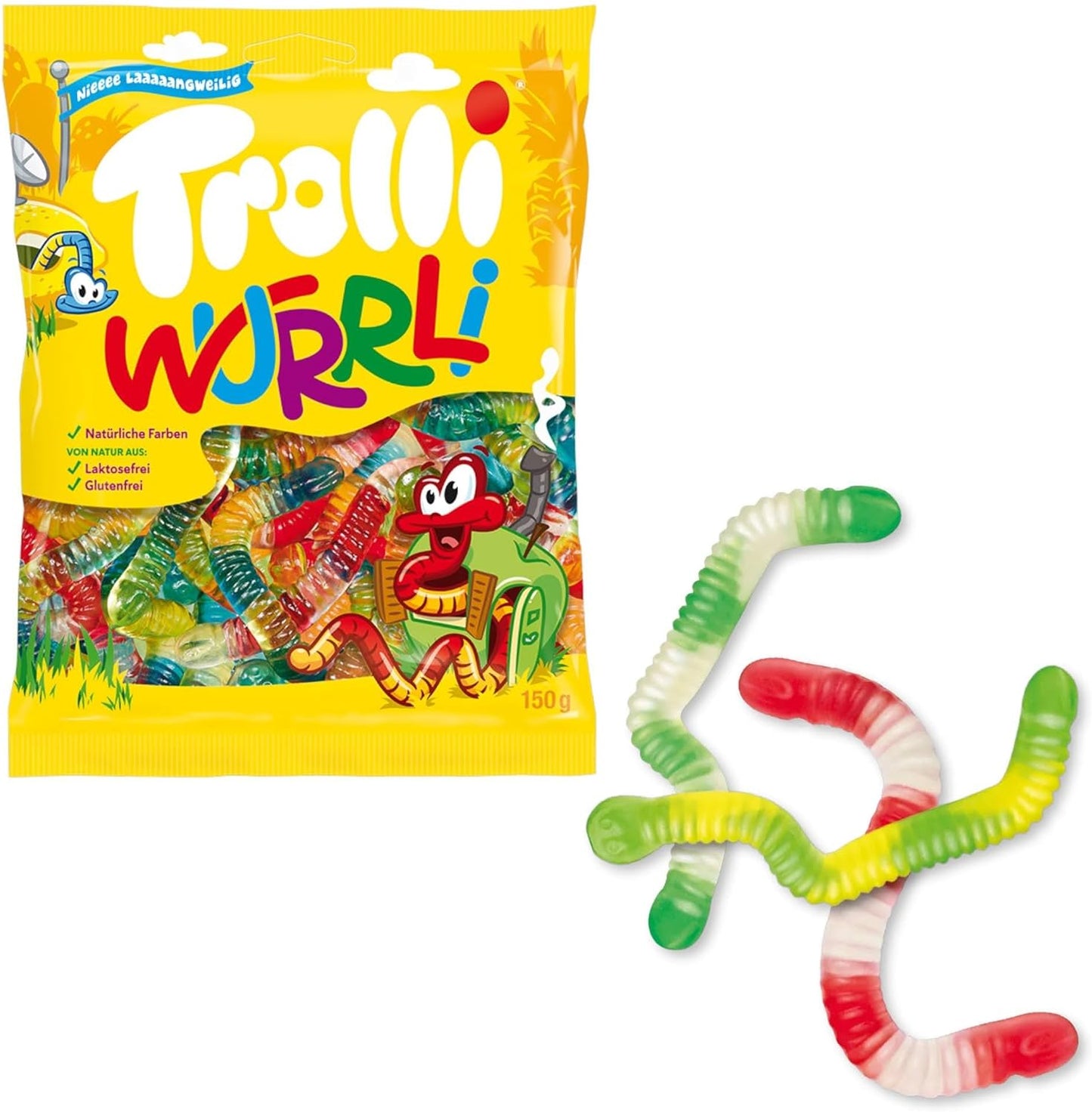 Trolli Wurrli Worms Share Bag - Caribou Candy