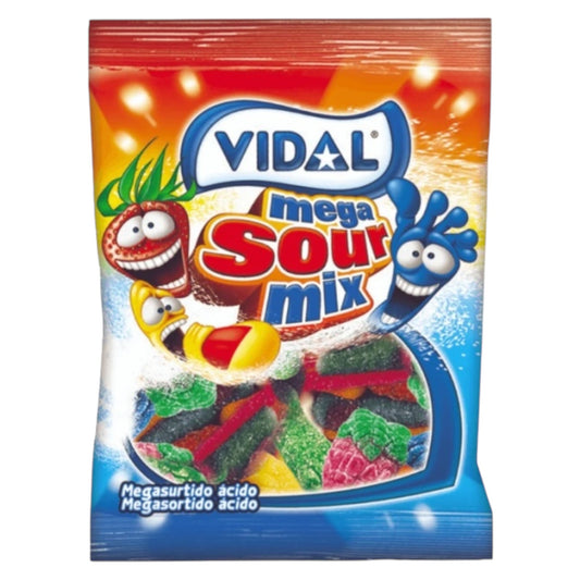 Vidal Mega Sour Mix - Gummy Sweets - Vidal