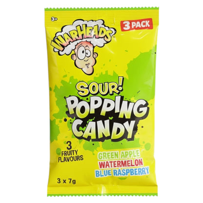 Warheads Sour Popping Candy – 3 Pack - Popping Candy - Warheads